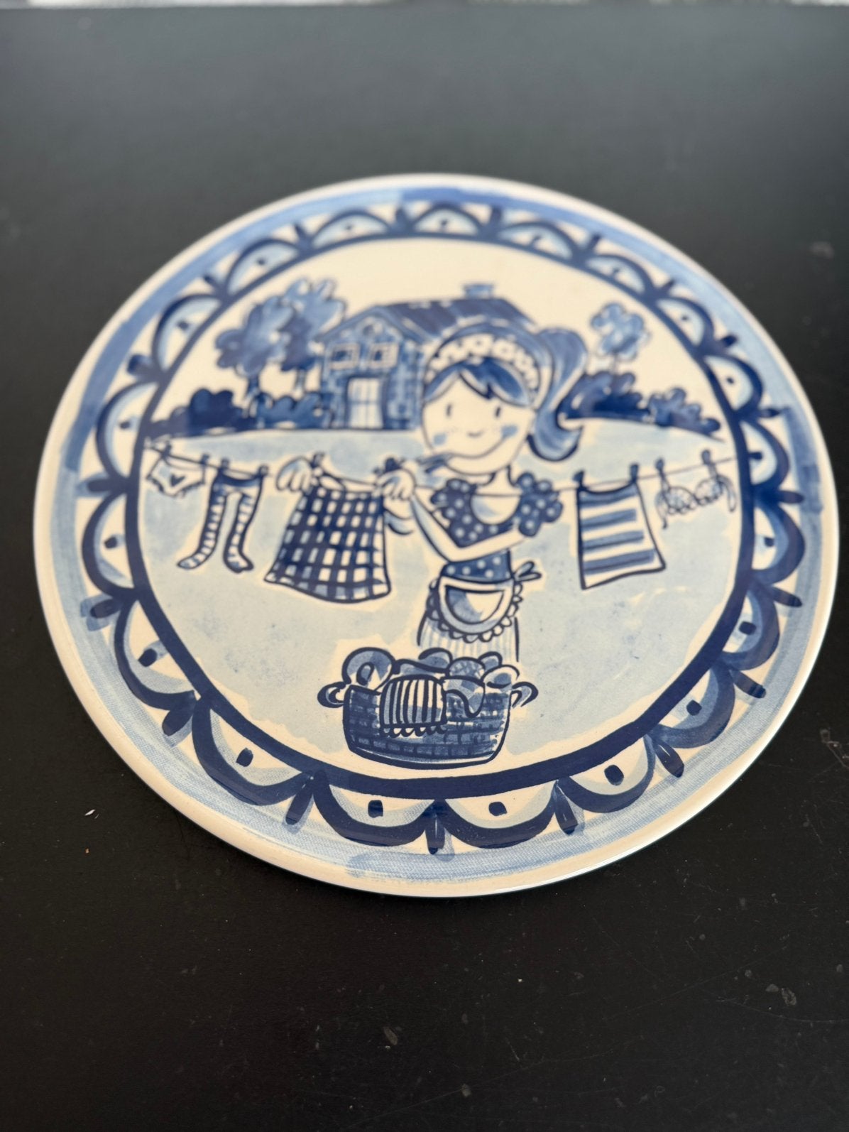 Pannenkoekbord delfts blond Amsterdam, Huis en Inrichting, Keuken | Servies, Blond Amsterdam, Ophalen of Verzenden, Zo goed als nieuw