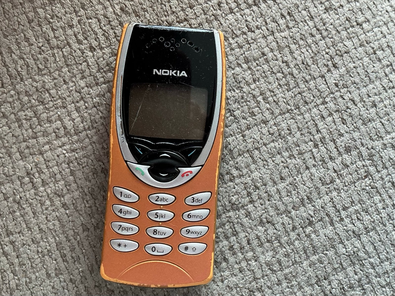 Nokia 8850 - Klassieke telefoon, oranje/zwart, Gebruikt, Geen camera, Fysiek toetsenbord, Ophalen of Verzenden