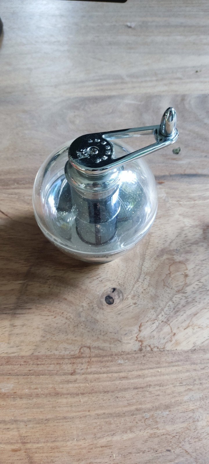 Peugeot Nootmuskaatmolen Tidore 11 cm, Kunststof, Zilver, Ophalen of Verzenden, Overige merken