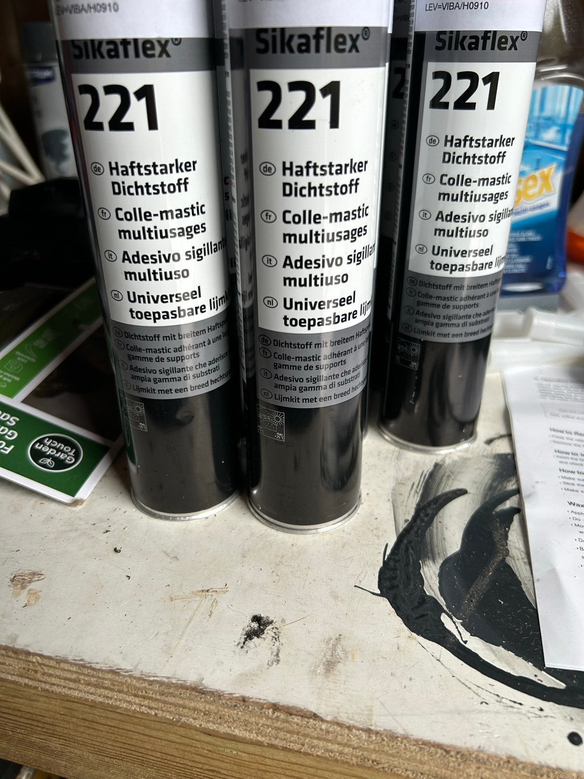 Sikaflex 221 Universele Lijmkit - grijs, Ophalen of Verzenden, Nieuw