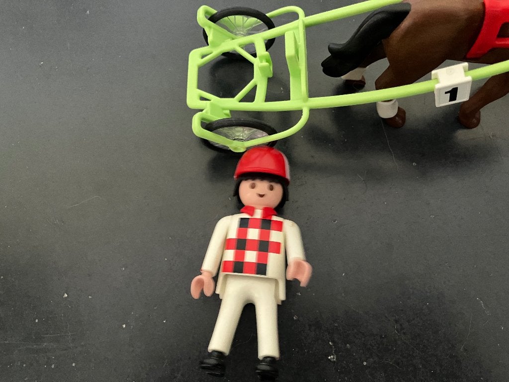 Paarden race Playmobil nummer 4192, Kinderen en Baby's, Speelgoed | Playmobil, Ophalen, Gebruikt