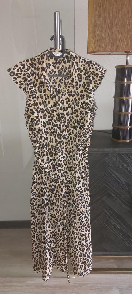 Mouwloze luipaardprint jurk. Costes Studio. 38, Zwart, Ophalen of Verzenden, Zo goed als nieuw, Costes