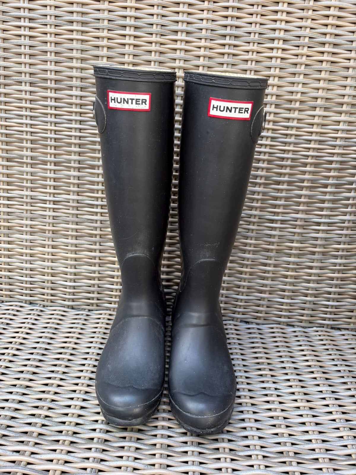 Regenlaarzen hoog Hunter maat 36, Zwart, Ophalen of Verzenden, Regenlaarzen, Gedragen
