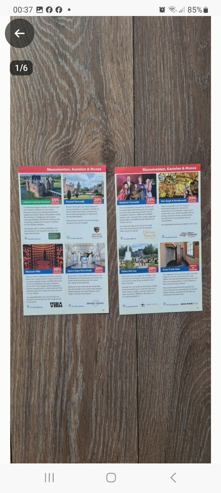 Monumenten,  Kastelen & Musea postcodeloterij voordeelbonnen, Drie personen of meer, Kortingsbon