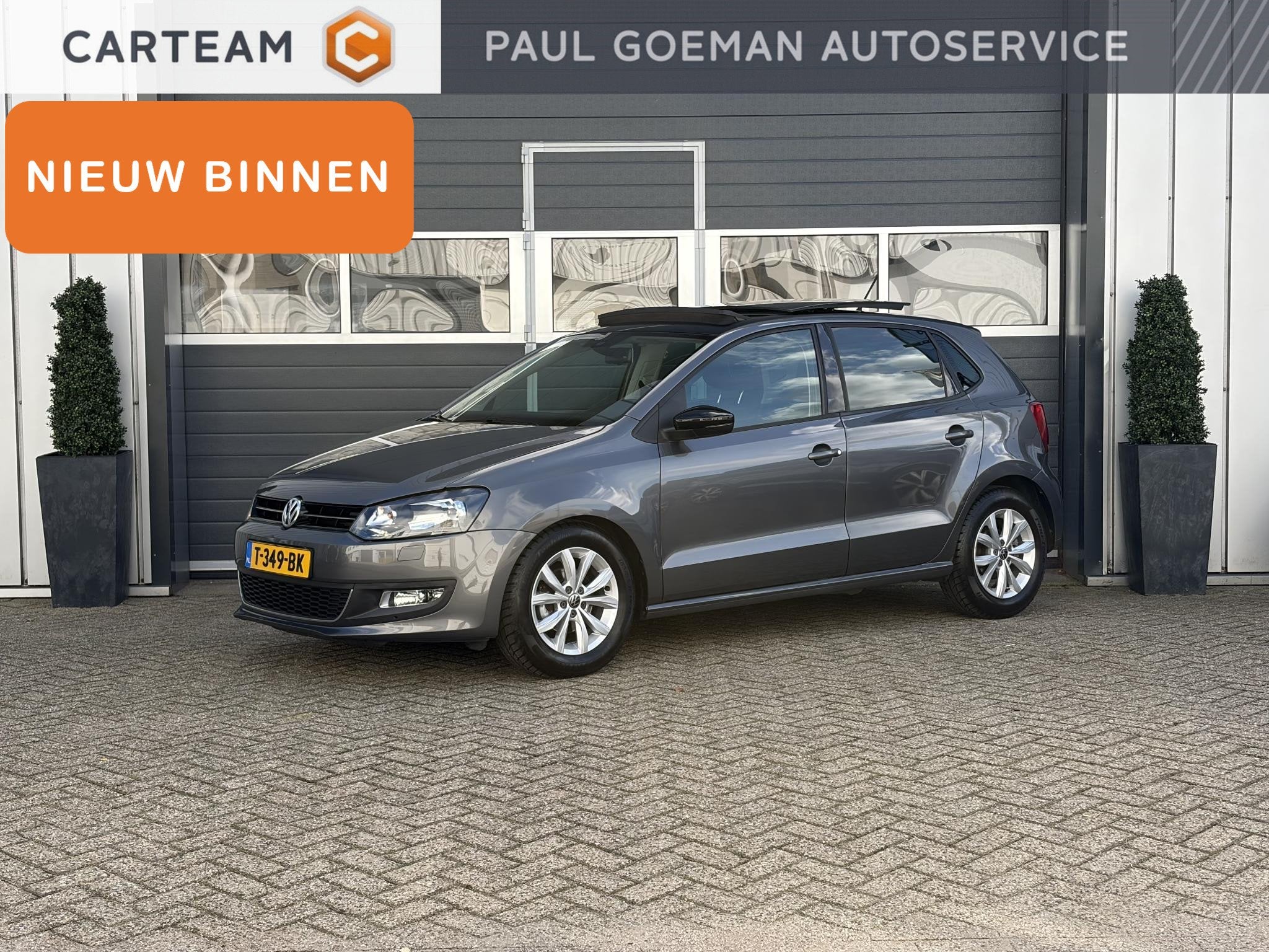 Volkswagen Polo 1.2 TSI Highline | Pano | Stoelverwarming |, Voorwielaandrijving, Euro 5, Stof, Zwart