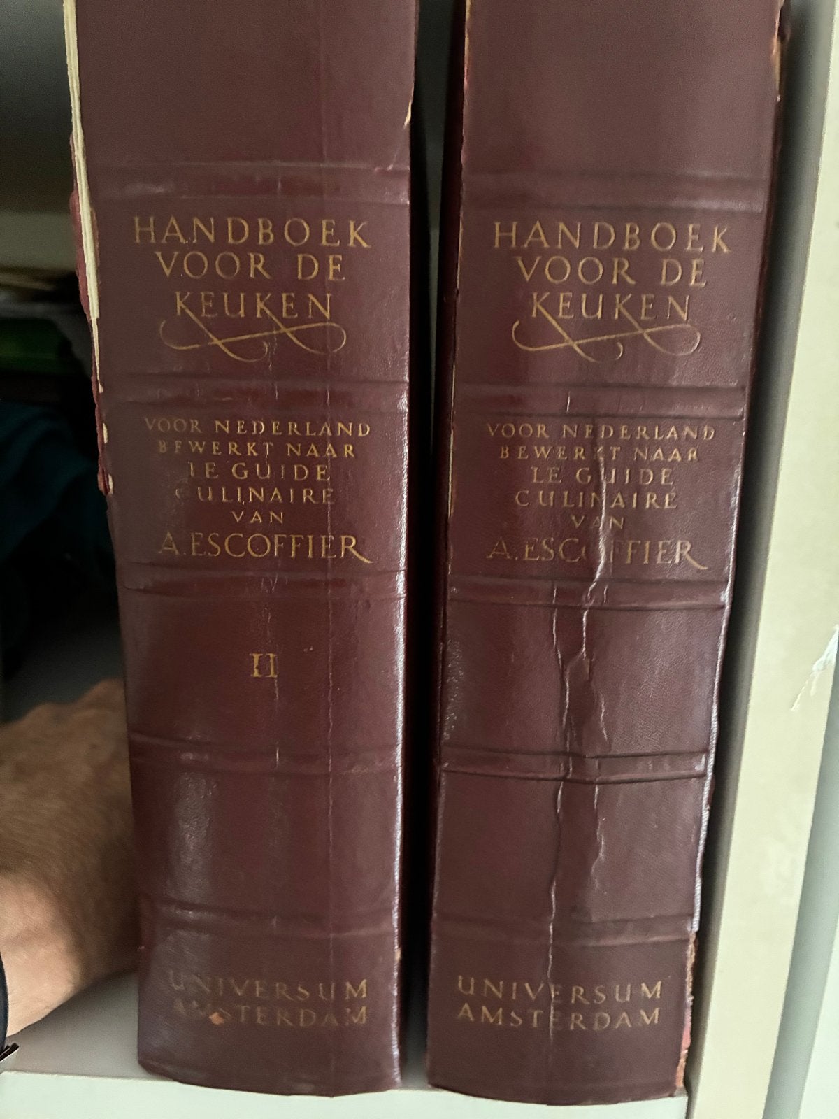 Handboek voor de Keuken - A. Escoffier (2 delen), Ophalen of Verzenden, Gelezen, Europa, Voorgerechten en Soepen