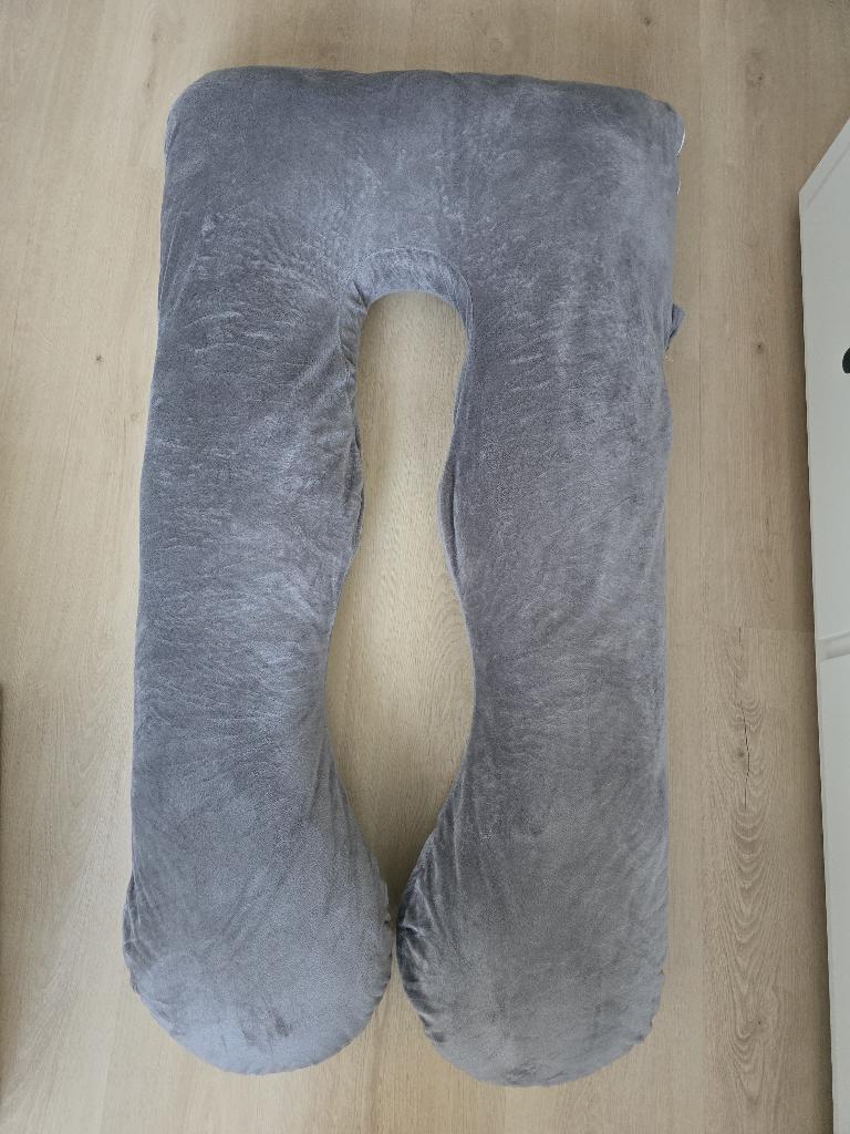 Ella zwangerschapskussen XXL U-vorm – 140x80 cm – grijs, Ophalen, Gebruikt, Overige typen