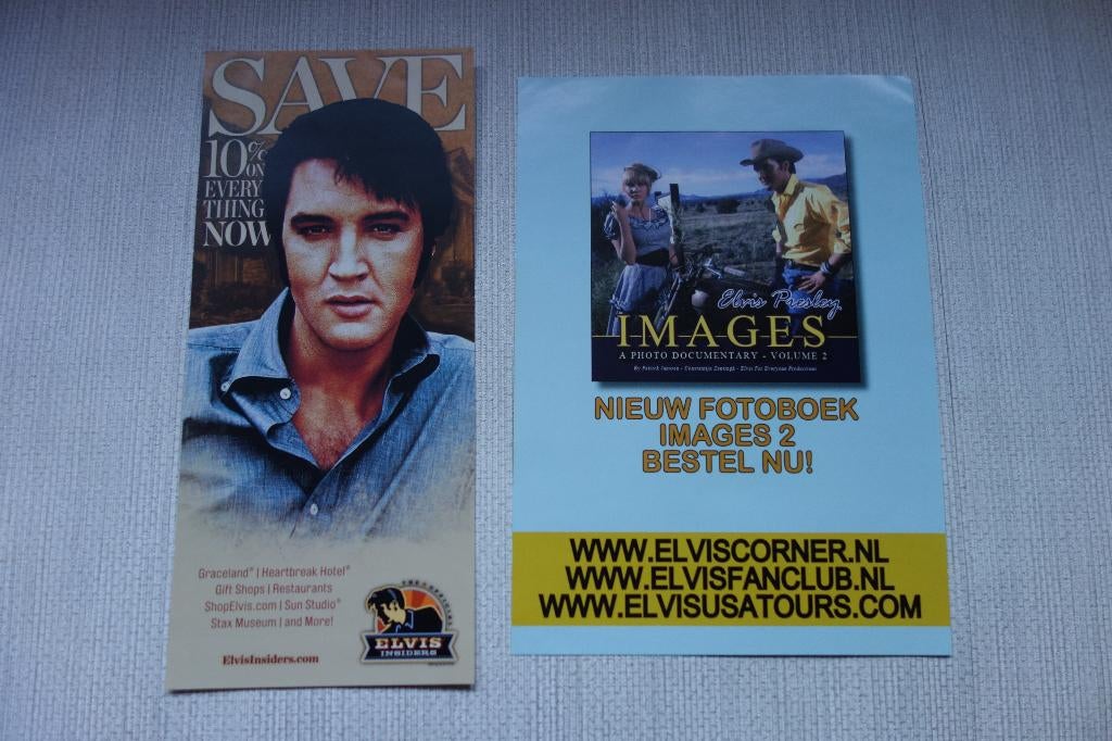 Folders Elvis Presley, Verzamelen, Ophalen of Verzenden, Nieuw, Foto of Kaart
