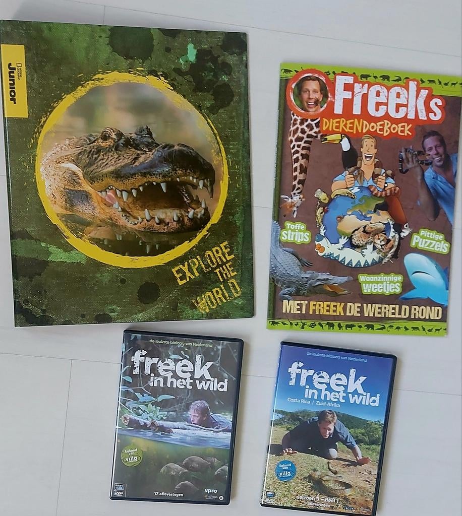 Freek Vonk dvd's boekje ringband., Ophalen of Verzenden, Zo goed als nieuw