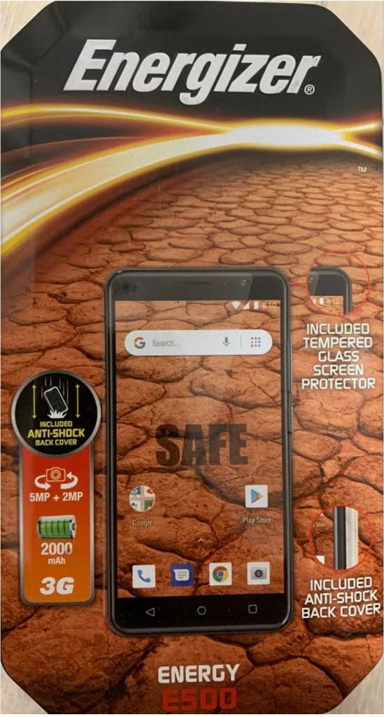 Energizer E500 Android 8.0 Oreo Smartphone Nieuw in Doos, Overige modellen, Nieuw, Ophalen of Verzenden, Zonder simlock