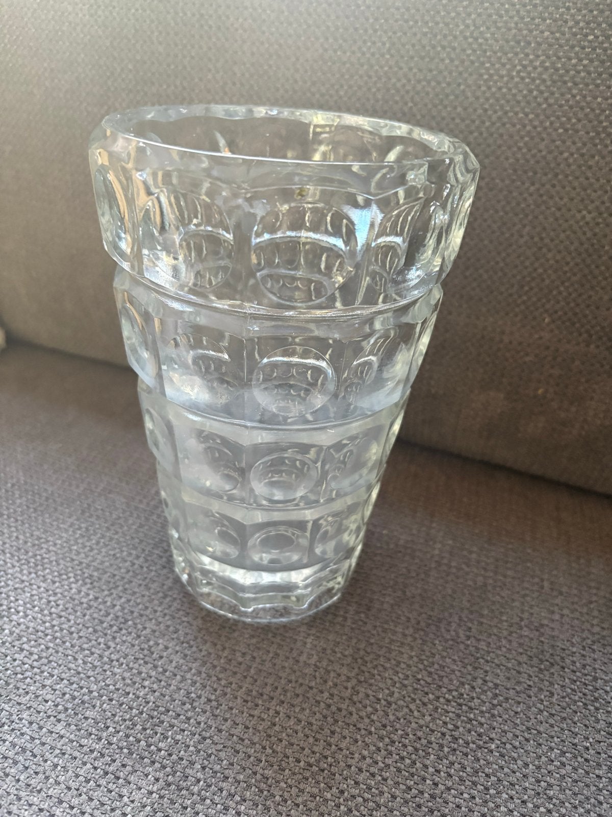 Vintage design vaas 'Optische Lens' | Frantisek Peceny, Ophalen of Verzenden