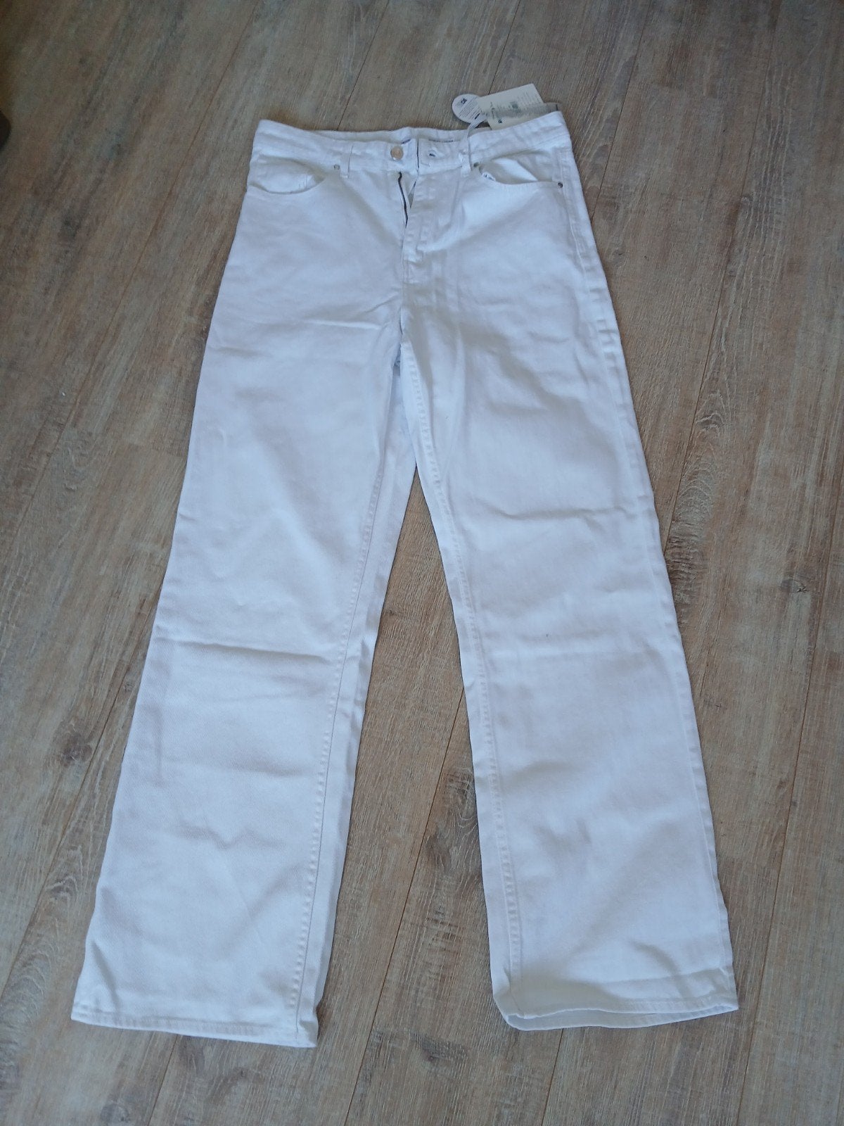 nieuw  Raizzed Witte Wideleg Jeans - 31/34, Wit, Maat 42/44 (L), Raizzed, Nieuw