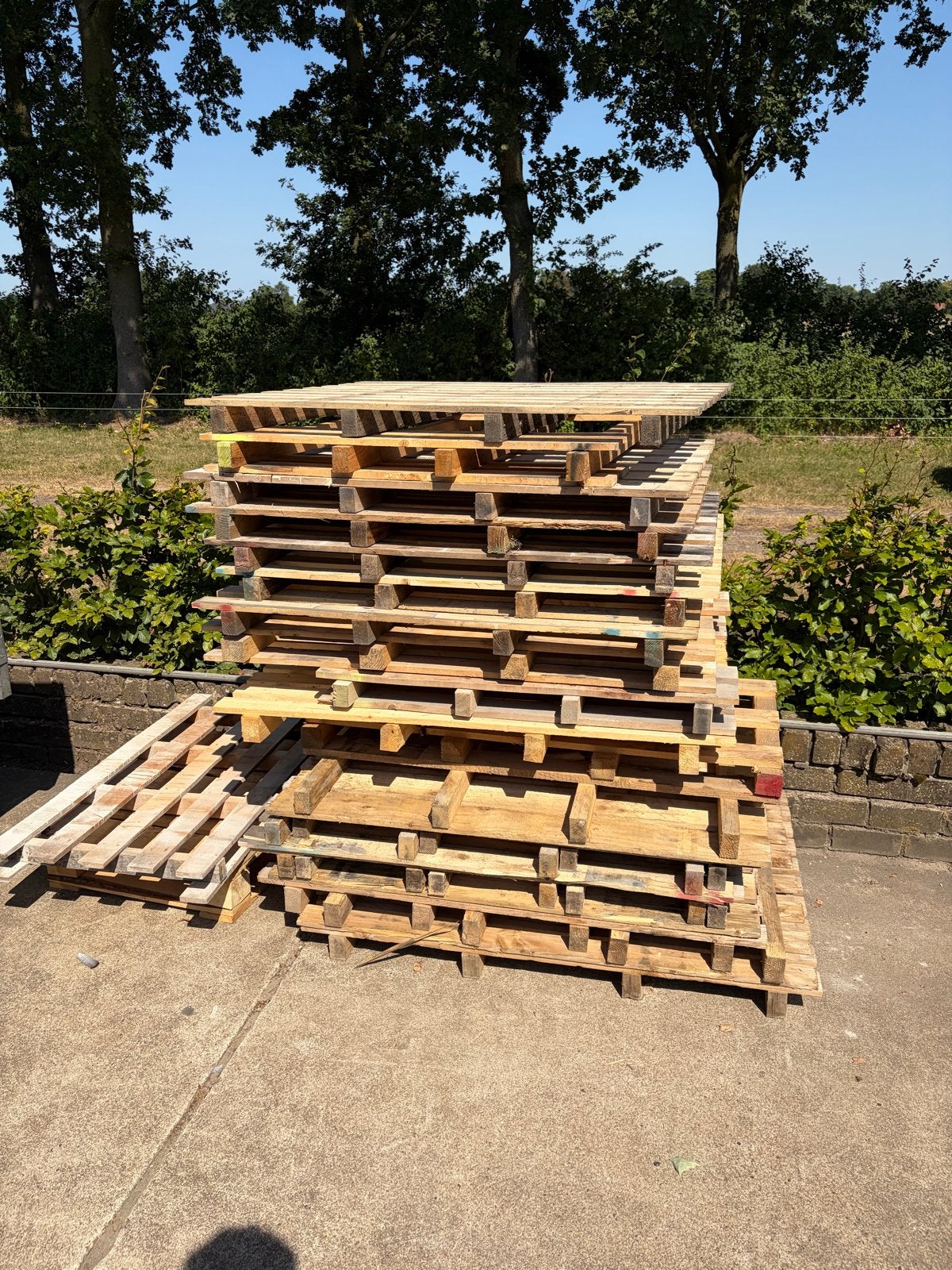 Pallets, Minder dan 3 m³, Ophalen