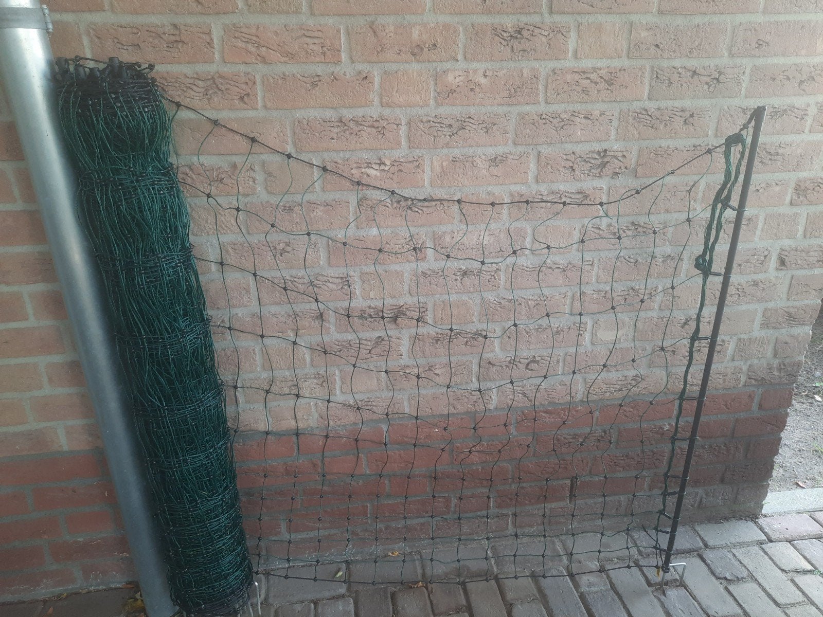 Groen afrasteringsnet 25 meter, Ophalen, Gebruikt, Overige materialen, Gaashekwerk
