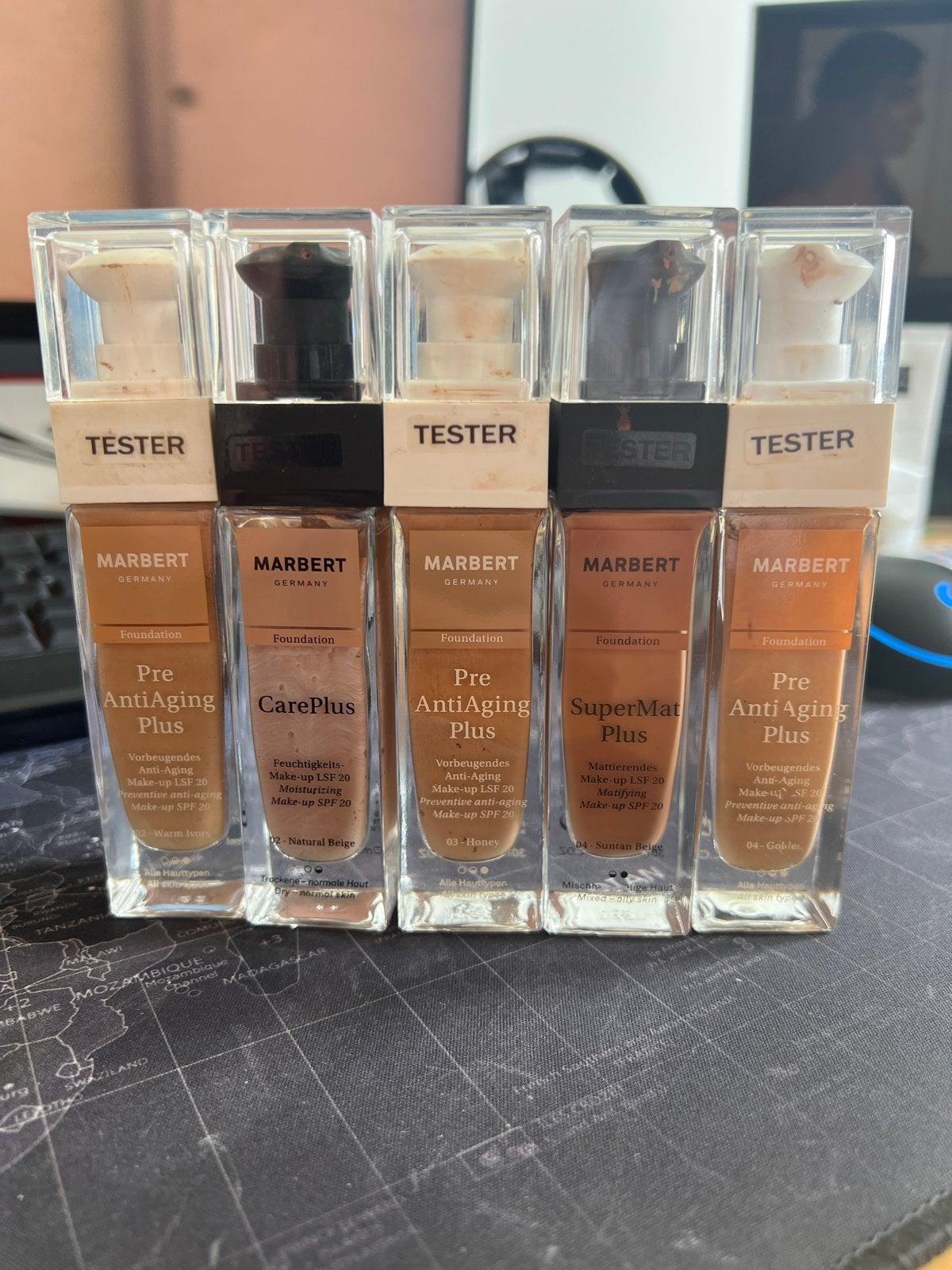 Marbert Foundation Testers - Diverse Tinten, Gebruikt, Overige kleuren, Gehele gezicht, Ophalen of Verzenden