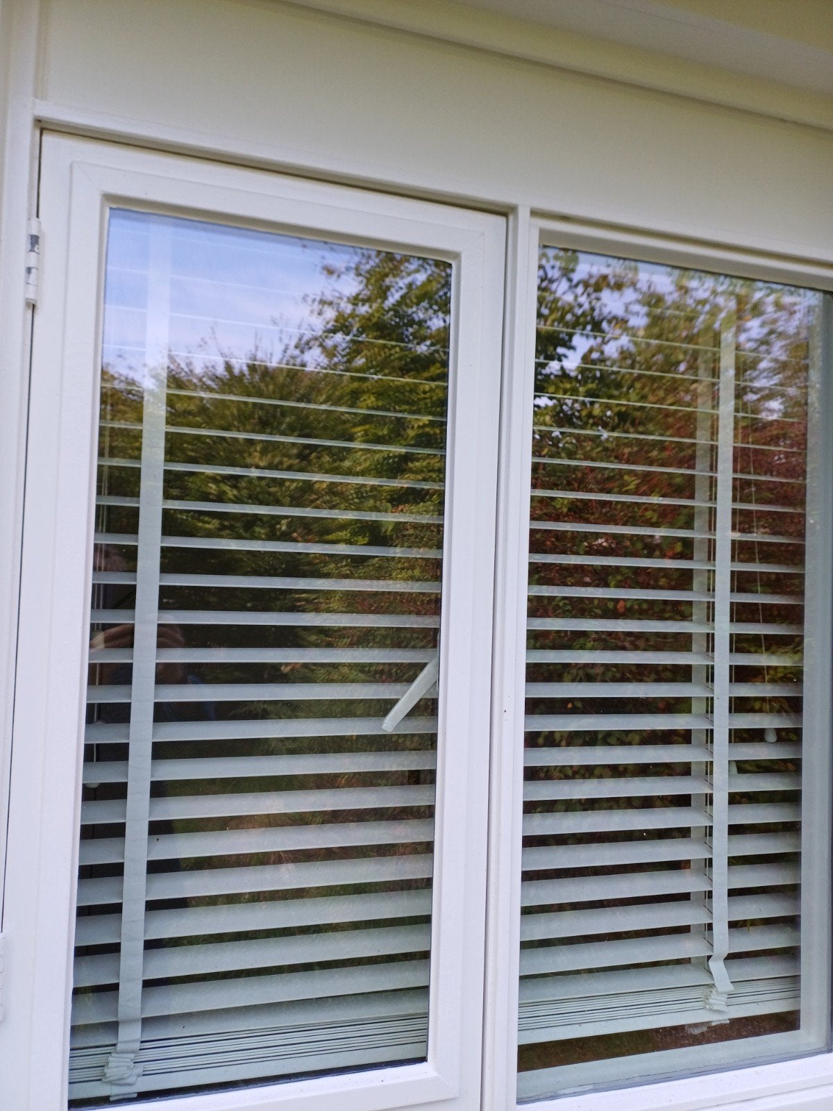 Houten luxaflex, wit., Ophalen, 120 cm, Wit, Nieuw