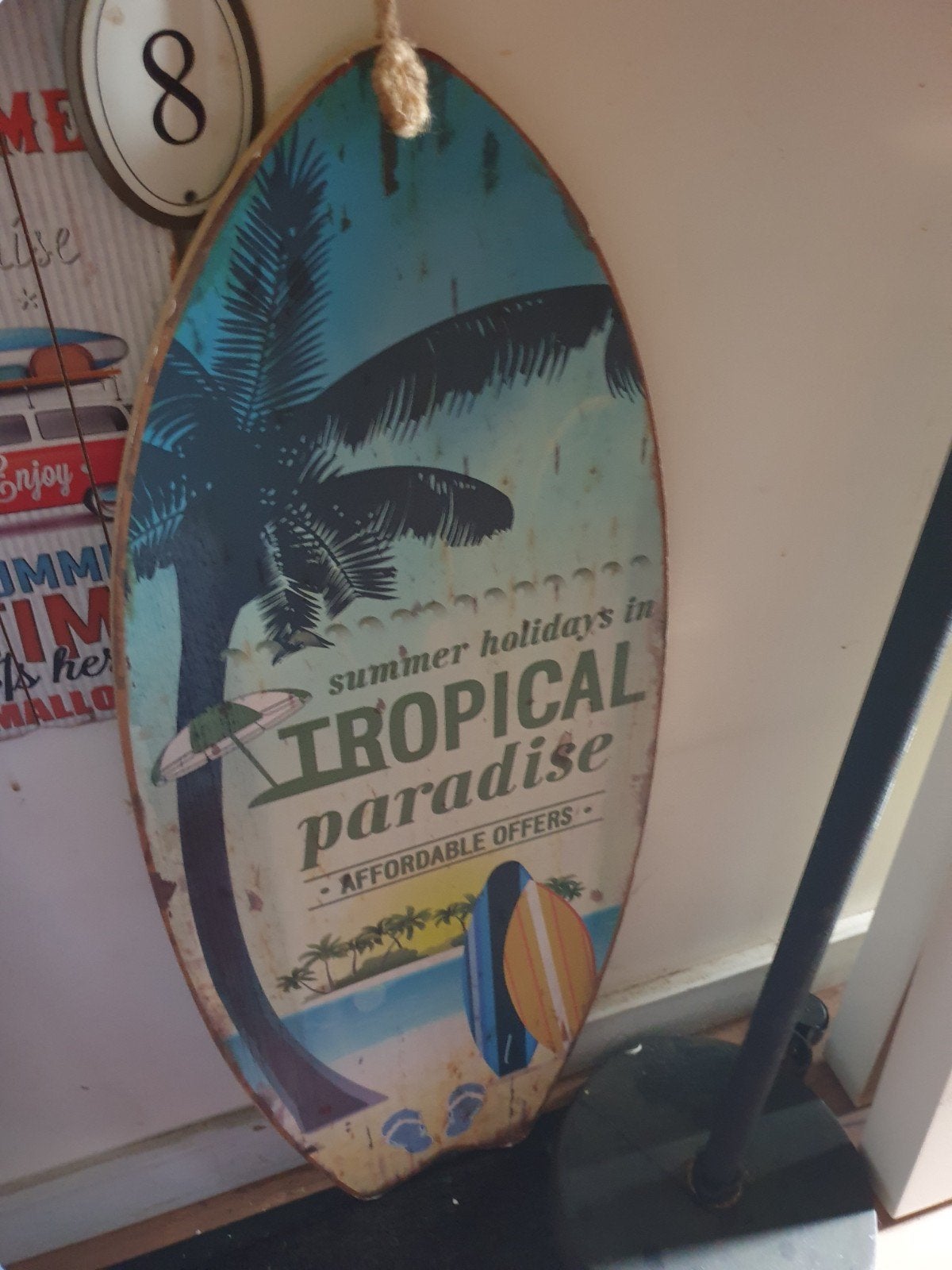 surf board decoratie, Ophalen of Verzenden, Zo goed als nieuw