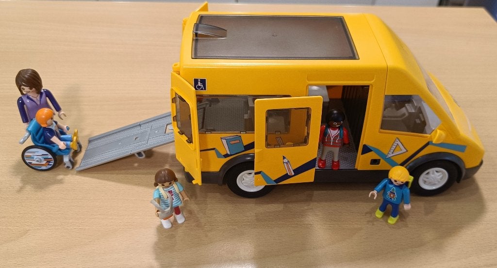Playmobil schoolbus, Ophalen, Gebruikt, Complete set, Voertuig