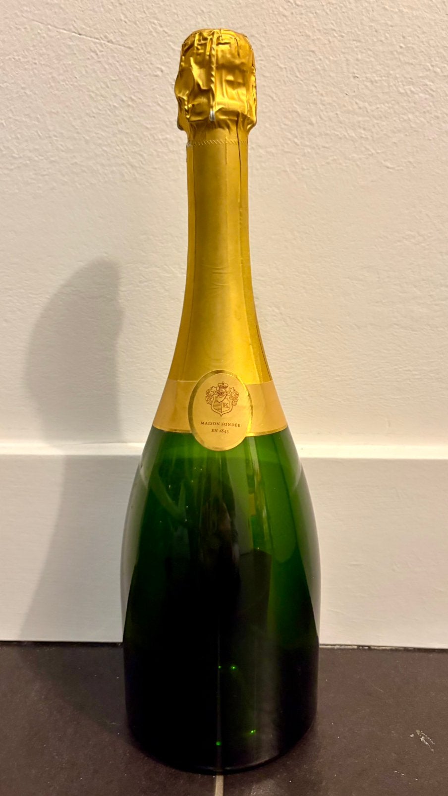 Officiële Champagne Krug Grande Cuvée Display Fles Leeg ZGAN, Ophalen of Verzenden, Zo goed als nieuw, Frankrijk, Champagne