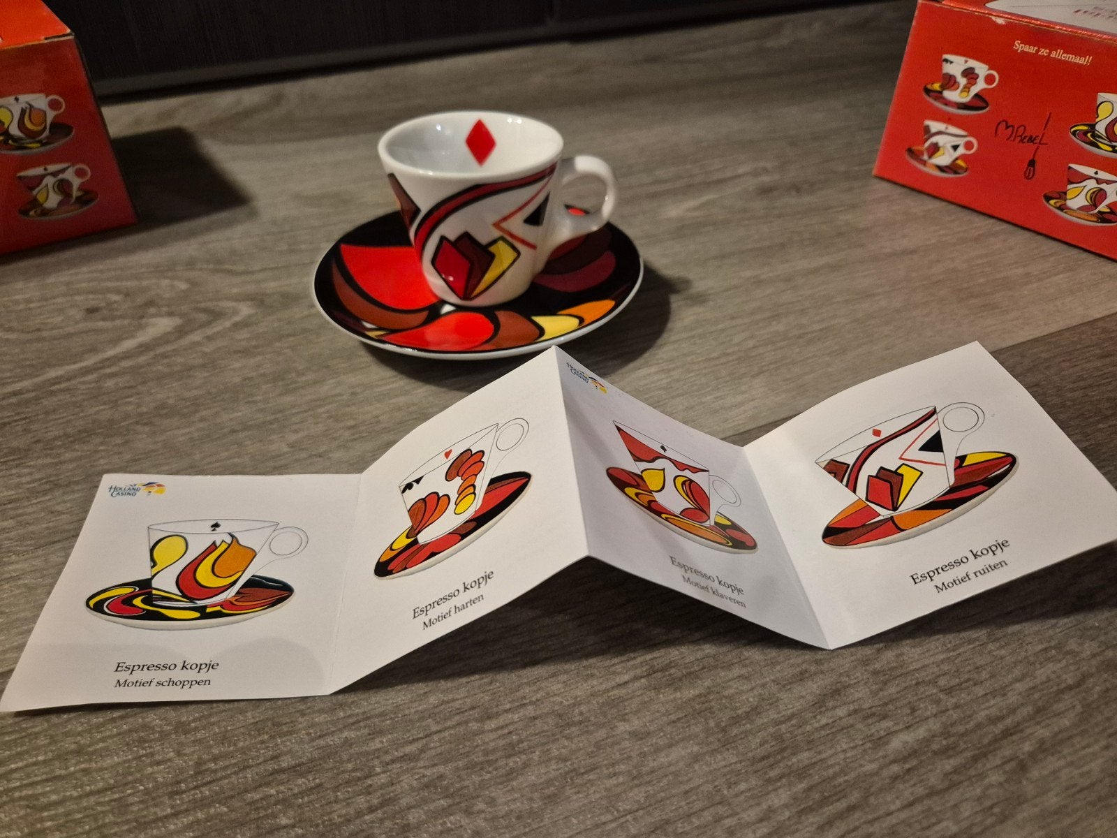 holland casino m. rebel espresso kopjes nieuw 5x, Ophalen of Verzenden, Nieuw, Modern, Glas of Glazen