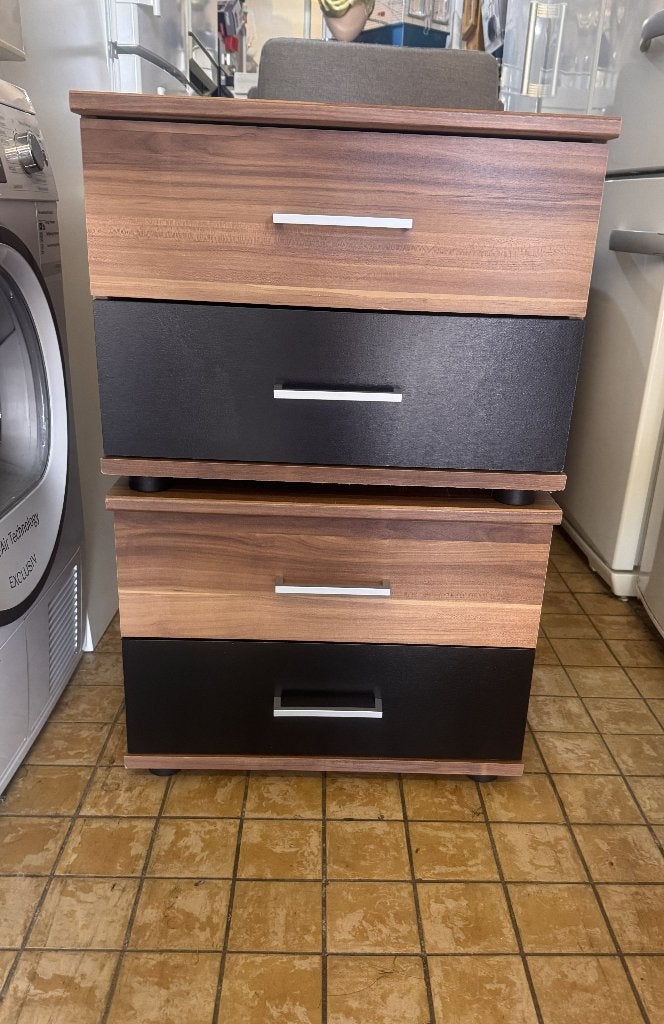 2 Nachtkastjes, Ophalen, Gebruikt, 45 tot 65 cm, Minder dan 55 cm