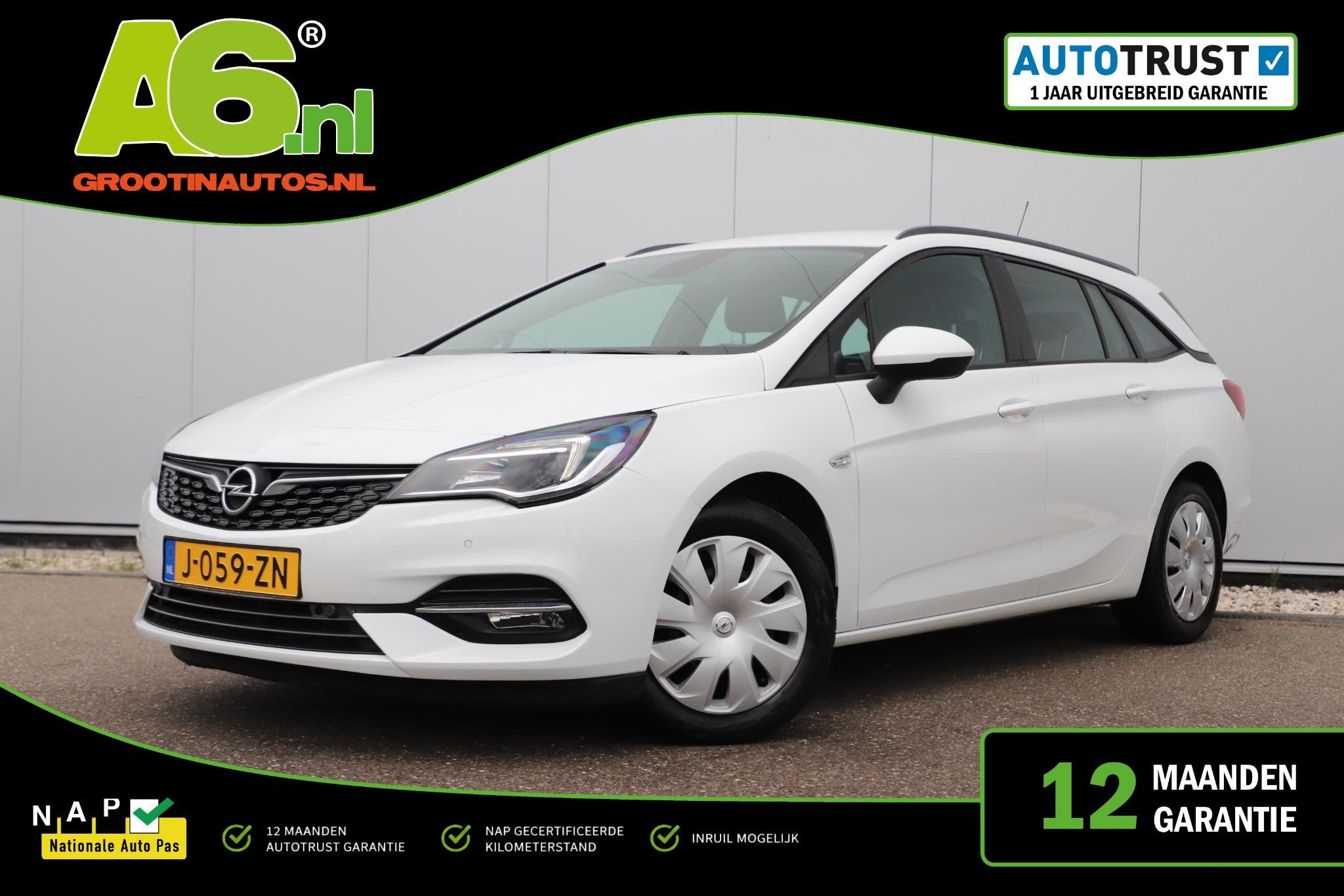 Opel Astra Sports Tourer 1.2 Business Executive 110PK Trekha, Auto's, Voorwielaandrijving, Stof, Gebruikt, 1199 cc