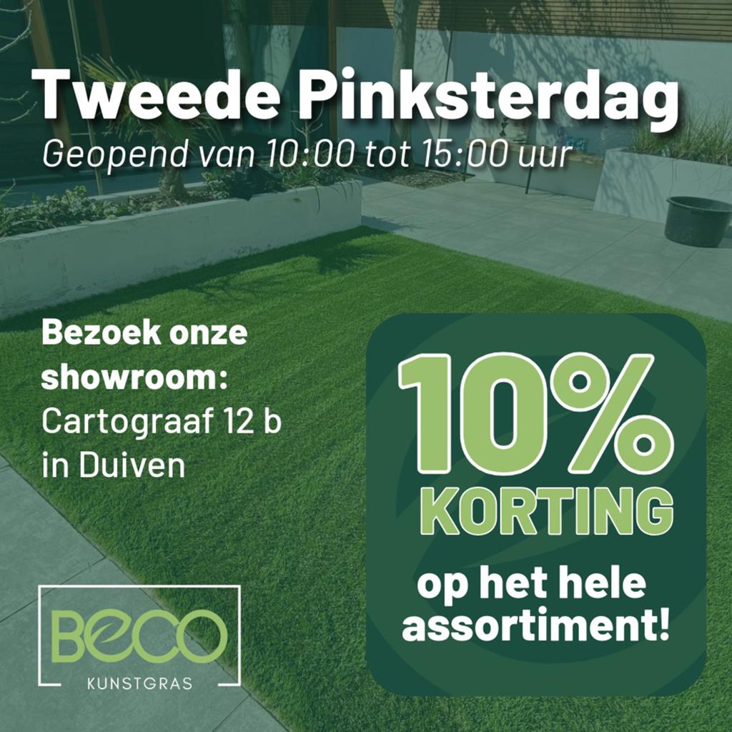 BECO KUNSTGRAS 2e PINKSTERDAG 10% KORTING # MIS HET NIET🤩✅, Ophalen, Nieuw, 20 m² of meer, Kunstgras