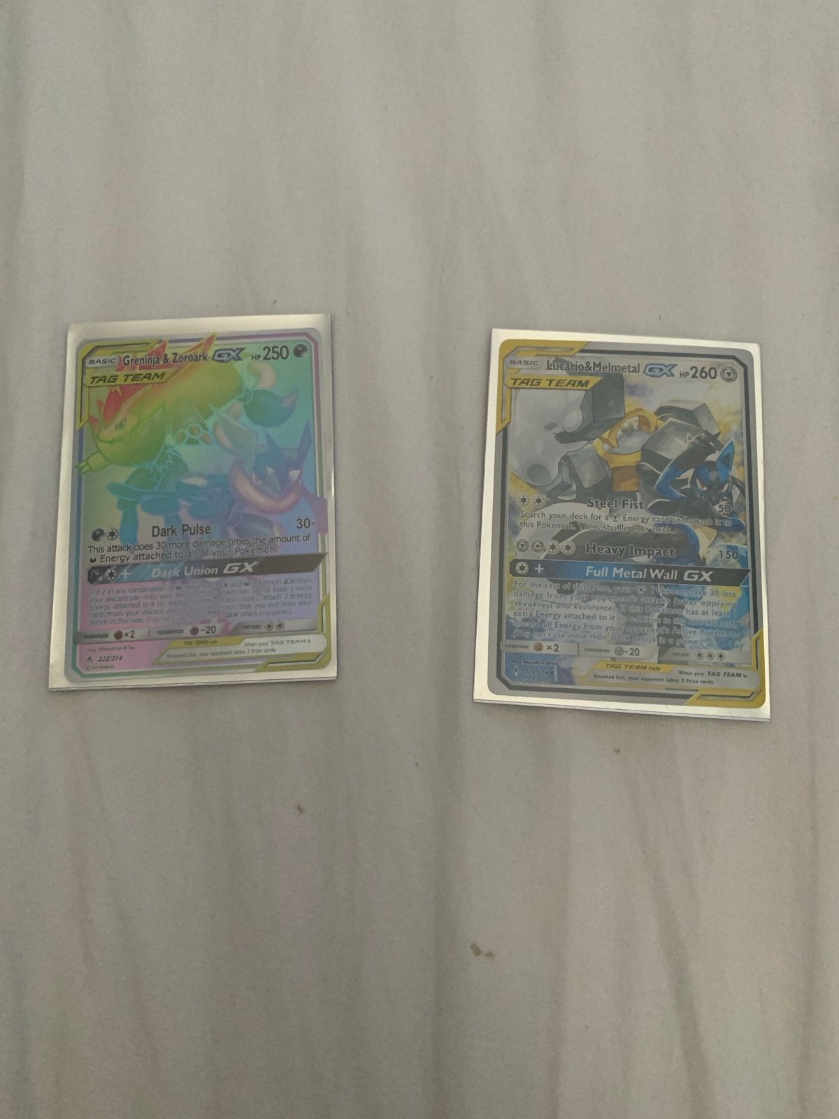 Pokémon GX Tag Team Kaarten: Genesect & Zekrom, Lucario & Me, Hobby en Vrije tijd, Verzamelkaartspellen | Pokémon, Ophalen of Verzenden