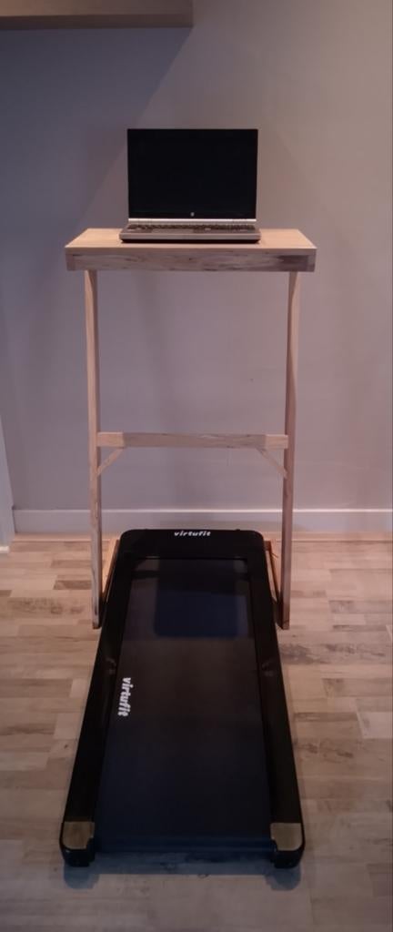 Nieuw massief beukenhouten loopband tafel, Ophalen, Scandinavisch, Hout, 65 cm
