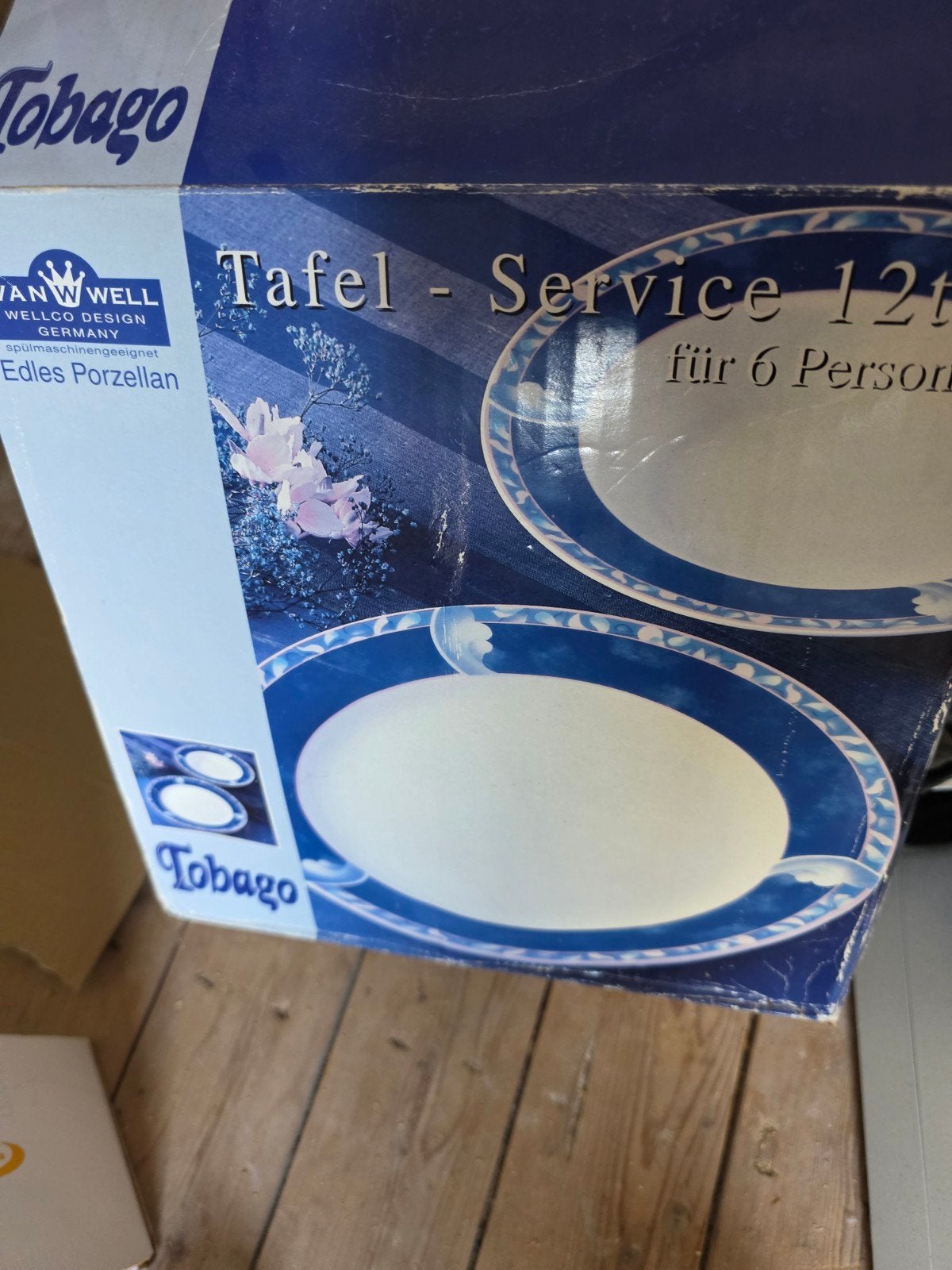 Nieuw Tobago Tafel-Servies 12-delig voor 6 personen, Ophalen, Overige merken, Nieuw, Porselein