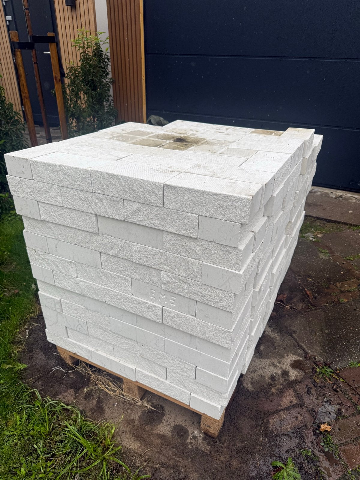 Nieuwe Blokken gevel stenen wit metsel stenen, Ophalen, Nieuw, Kalkzandstenen