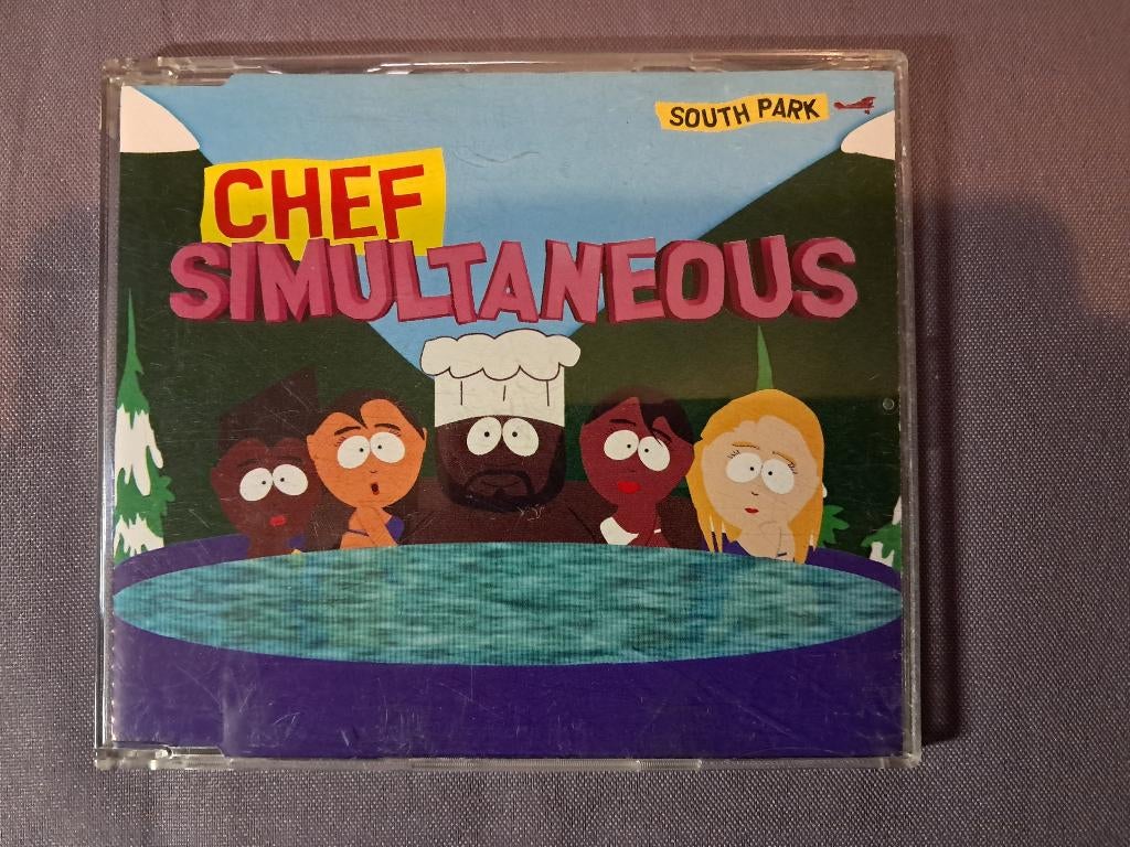 cd. single. south park chef simultaneous., Ophalen of Verzenden, Gebruikt