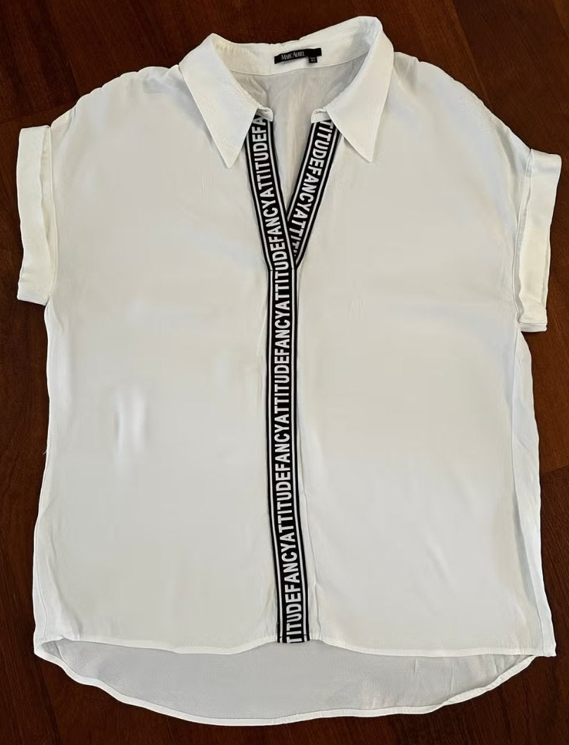 Marc Aurel witte blouse maat 42 nieuw, Ophalen of Verzenden, Nieuw, Maat 42/44 (L), Wit