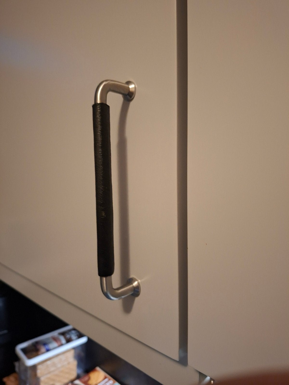 15x RVS Keukenkast Handgrepen met Zwarte Grip, Ophalen, Zilver, Metaal, Overige typen