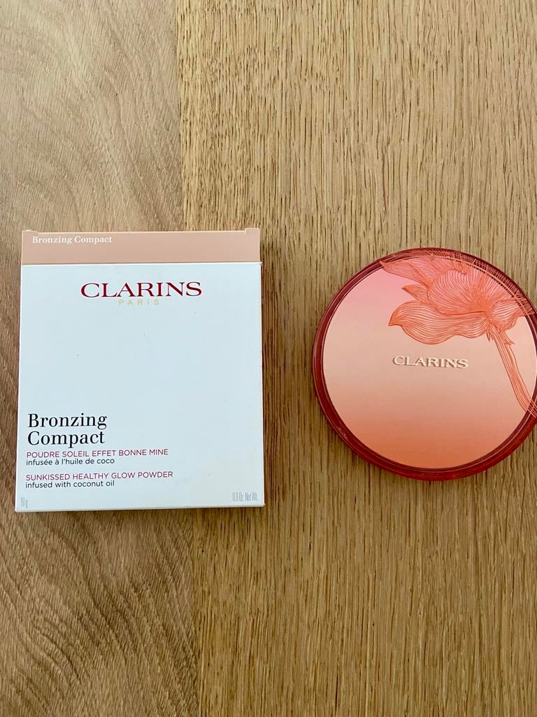 Clarins Bronzing Compact - Sunkissed Healthy Glow Powder, Bruin, Gehele gezicht, Nieuw, Ophalen of Verzenden