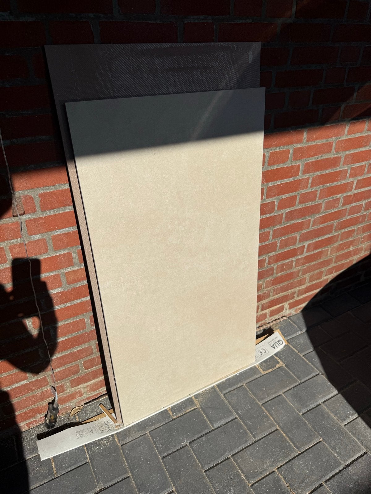 Keramische stenen 60x120 beige - 1,5 stuk, 60 cm of meer, Gebruikt, Keramiek, Ophalen of Verzenden