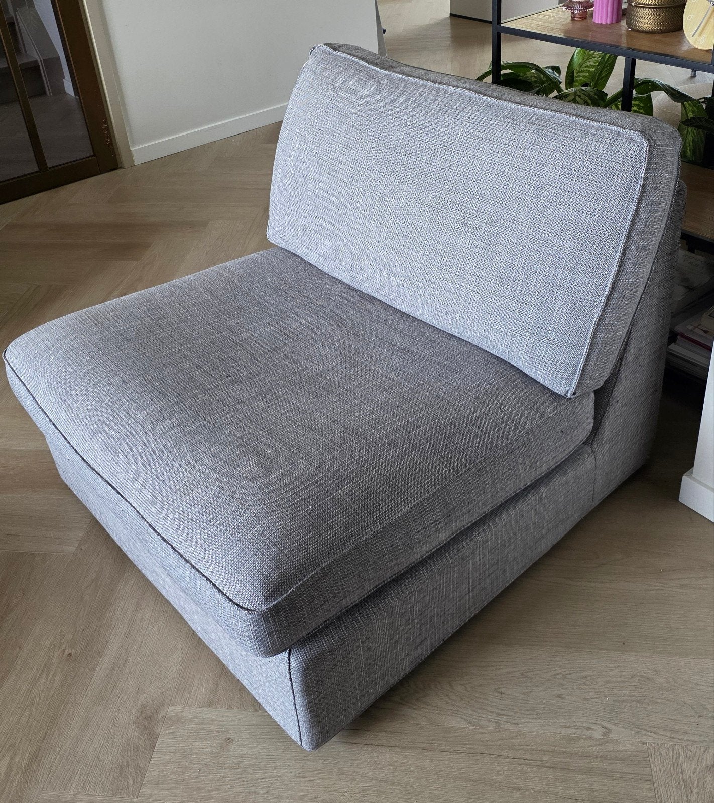 Kivik 1 zits (grijs), Huis en Inrichting, Ophalen, Gebruikt, 75 tot 100 cm, 75 tot 100 cm