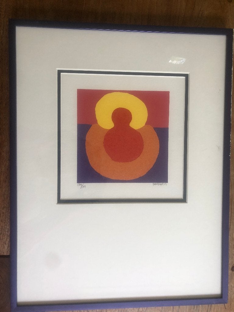 zeefdruk Bhaskar, Ophalen of Verzenden, Abstract, Zeefdruk