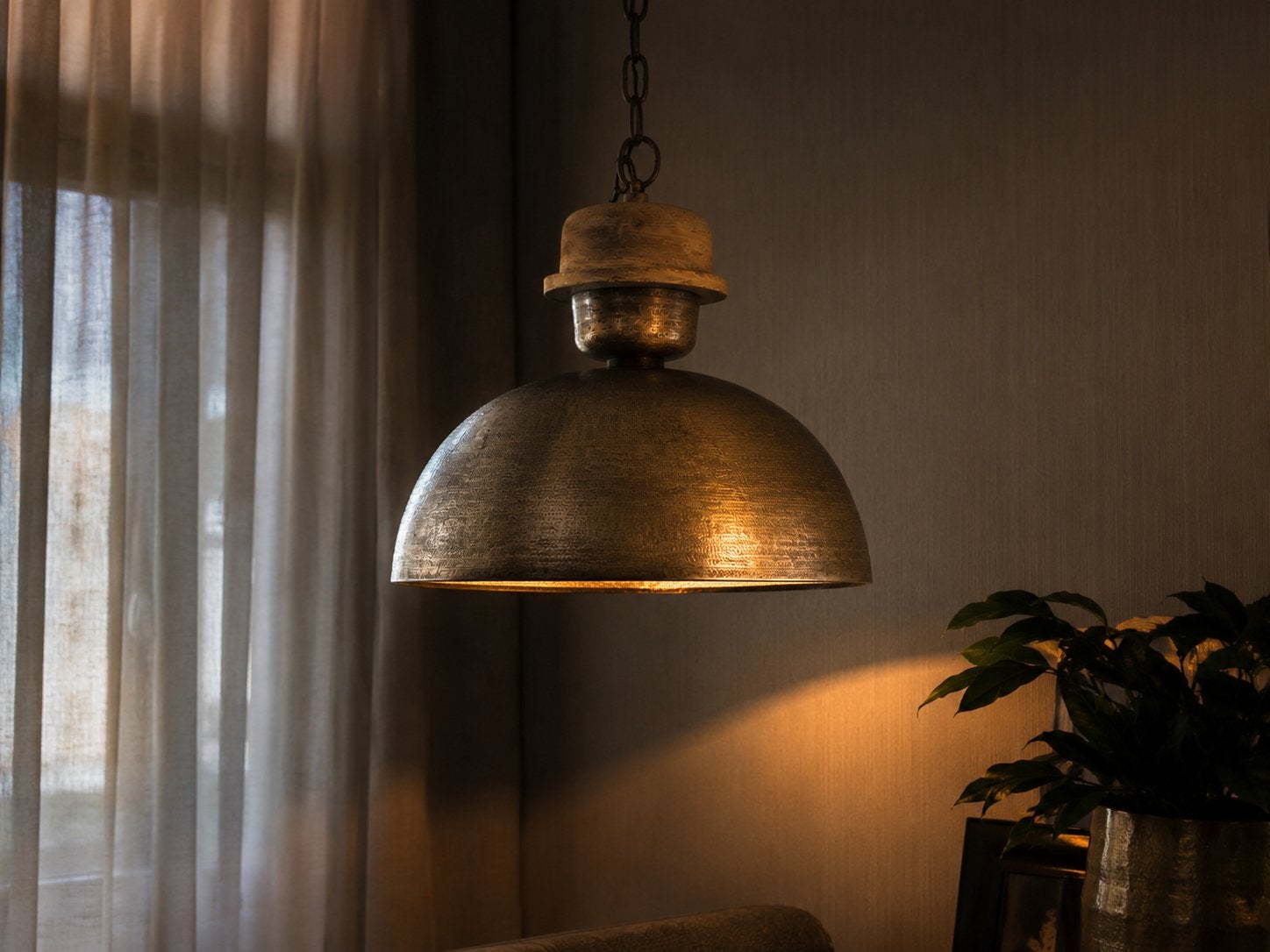 Lamp, Ophalen of Verzenden, Zo goed als nieuw, Overige materialen, Industrieel