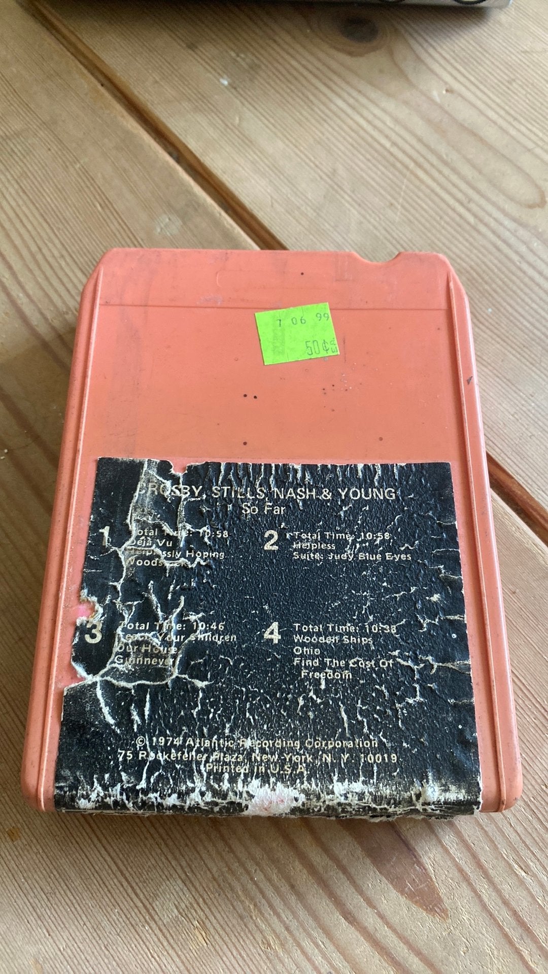 8 - track cassette speler met cassete, Ophalen of Verzenden