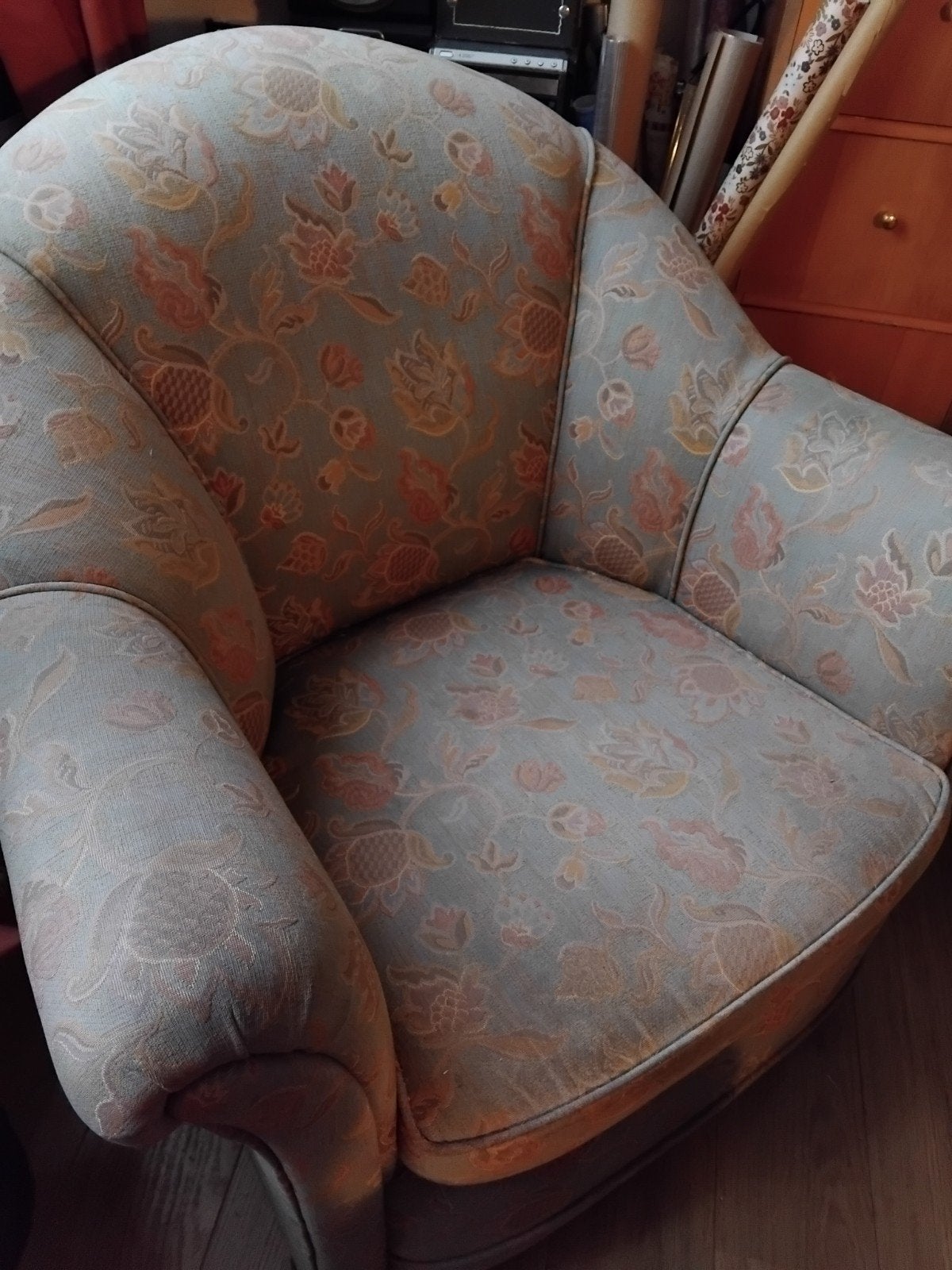 Oud fauteuiltje, Ophalen, Gebruikt, 75 tot 100 cm, Klassiek, Vintage