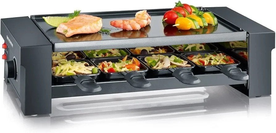 Severin Gourmet Grill 8 personen NIEUW in doos Vaderdag, Witgoed en Apparatuur, Gourmetstellen, Ophalen of Verzenden, Nieuw, 8 personen of meer