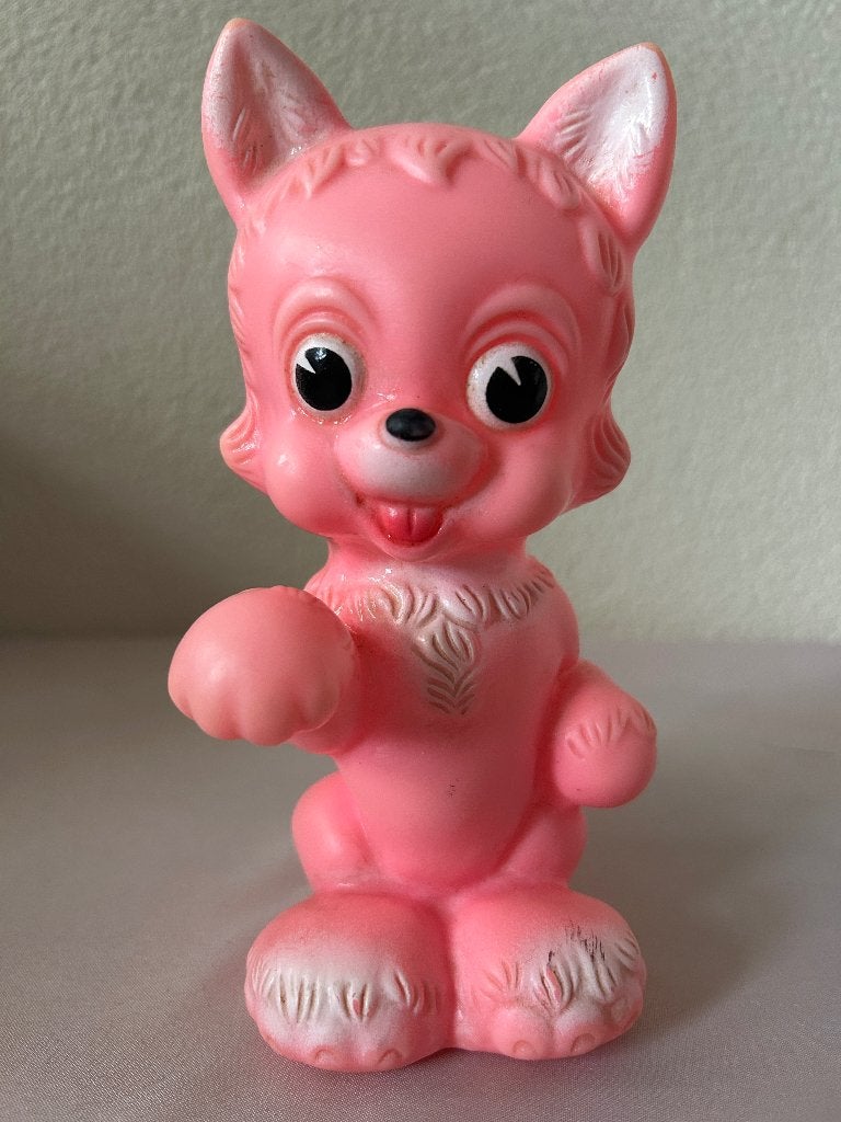 Vintage roze rubberen piepspeeltje Ledraplastic Italie, Info@ledraplastic.com, Gebruikt, Ledraplastic S.p.A., Via Cervesina 9, 27050 Retorbido (PV), Italië