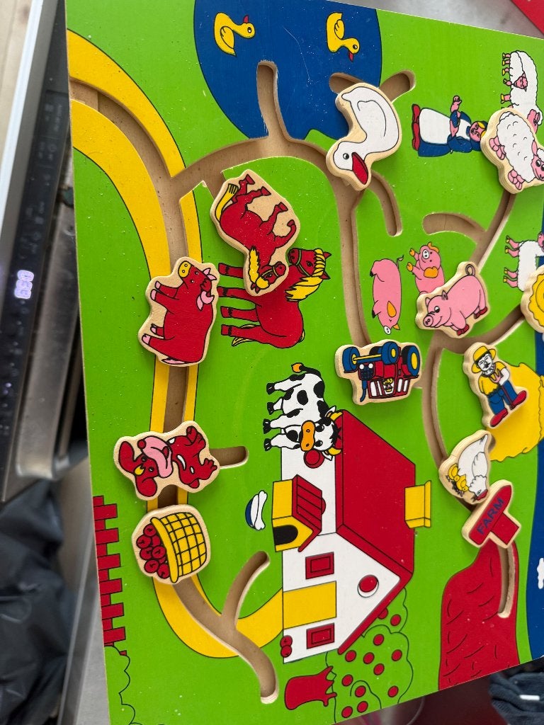 12 Houten puzzels peuter, Kinderen en Baby's, Speelgoed | Kinderpuzzels, Ophalen, Gebruikt, Van hout, Minder dan 10 stukjes