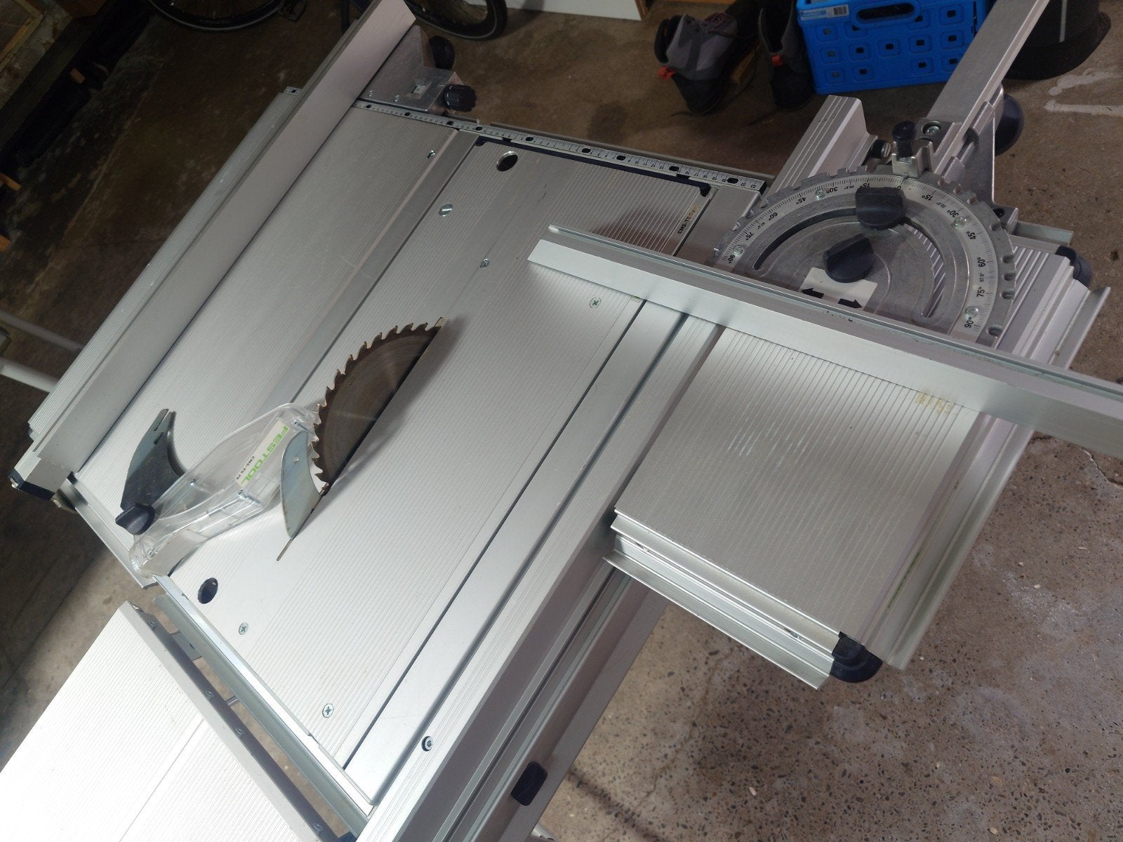 Festool CMS GE met TS75 module en uitbreidingen, Doe-het-zelf en Verbouw, Ophalen, Invalzaag, Zo goed als nieuw, 30 tot 70 mm