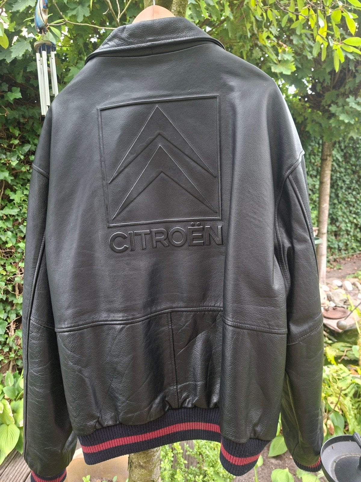Vintage Citroën Leren Bomberjack - Zwart, Kleding | Heren, Zwart, Maat 56/58 (XL), Ophalen of Verzenden, Zo goed als nieuw