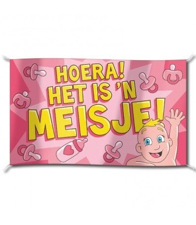 Gevelvlag meisje (7036118), Versiering, Info@all4funbaarlo.nl, A, Nieuw