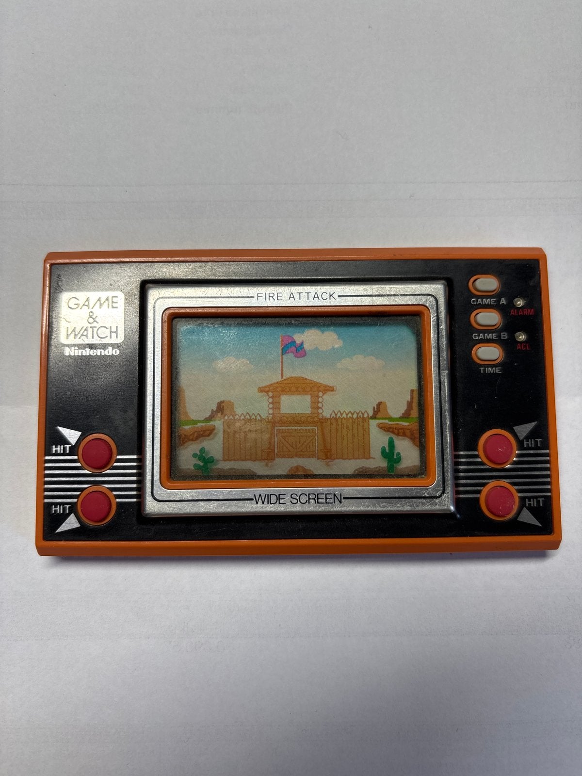 Nintendo Game & Watch Fire Attack (ID-29) Wide Screen, Ophalen of Verzenden, Nintendo, Gebruikt