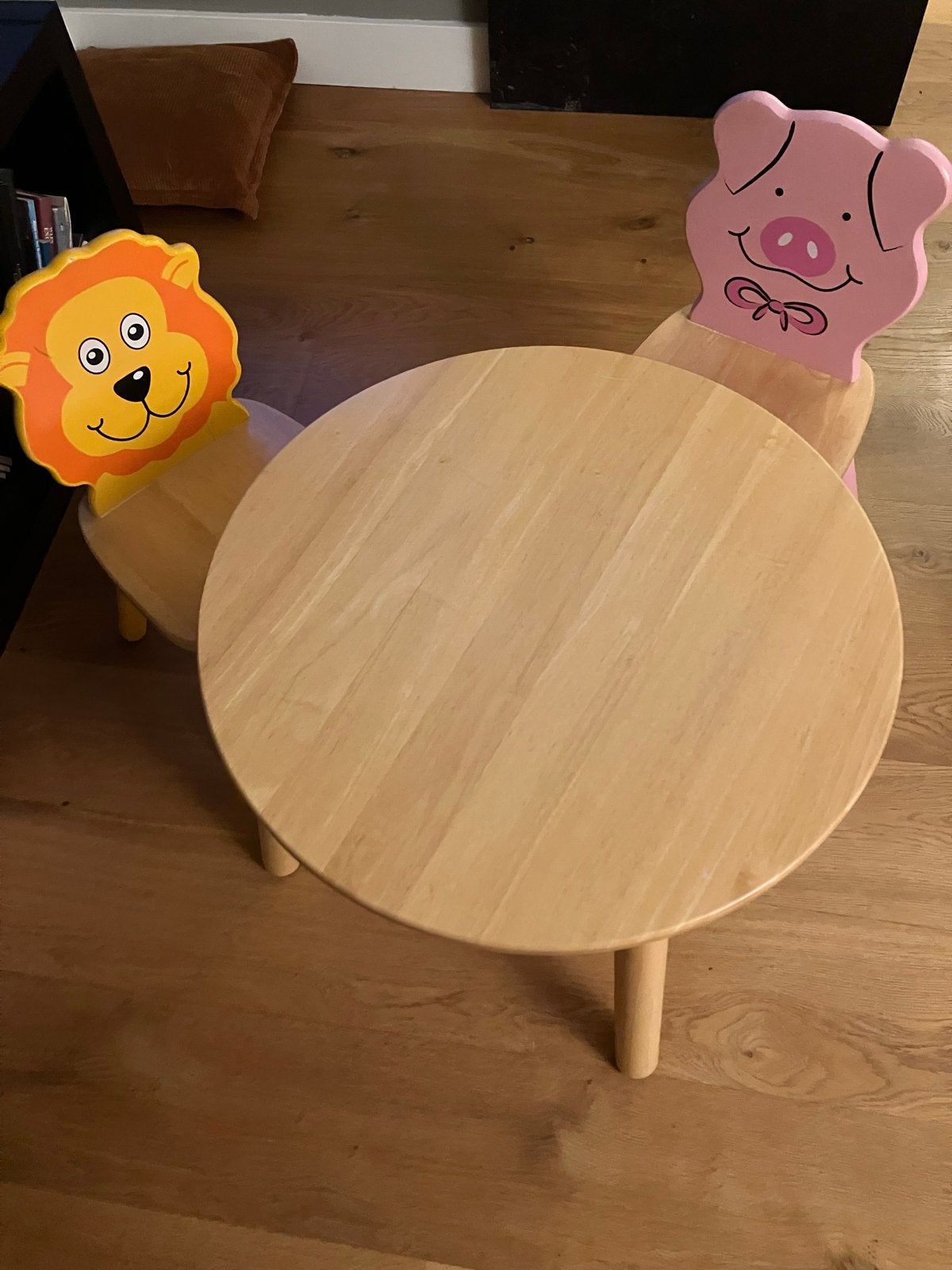 Pin furniture tafel en 2 stoelen, Ophalen, Gebruikt, Tafel(s) en Stoel(en)
