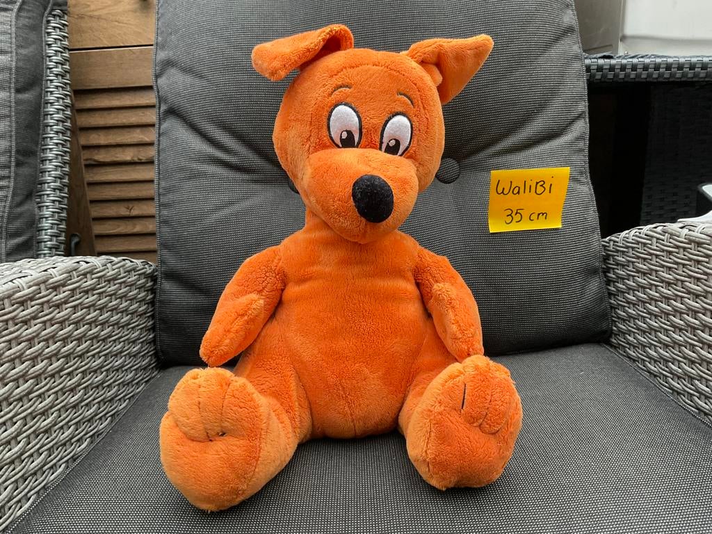 Zgan, niet kapot, grote Walibi knuffel 35/40cm, Ophalen